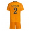 Real Madrid Daniel Carvajal #2 Bortedraktsett Barn 2024-25 Kortermet (+ korte bukser)